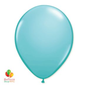 Caribbean Blue Latex Party Balloon 12 inch Inflated delivery from Balloon Shop NYC