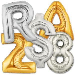 Letters and Numbers Giant Foil Balloons from Balloon Shop NYC