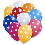 Ultimate Summer Latex Party Balloons Polka Dot 12 inch from Balloon Shop NYC