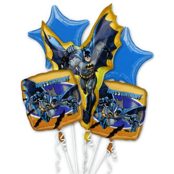 Batman Birthday Balloon Bouquet Inflated from Balloon Shop NYC