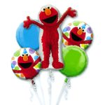 Elmo Style Birthday Mylor Balloon Bouquet from Balloon Shop NYC