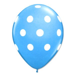 Caribbean Latex Party Balloons Polka Dot 12 inch from Balloon Shop NYC