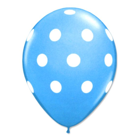 Caribbean Latex Party Balloons Polka Dot 12 inch from Balloon Shop NYC