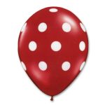 Red Latex Party Balloons Polka Dot 12 inch from Balloon Shop NYC