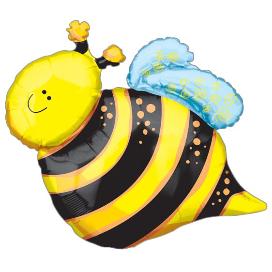 Happy Bee Foil Balloon from Balloon Shop NYC