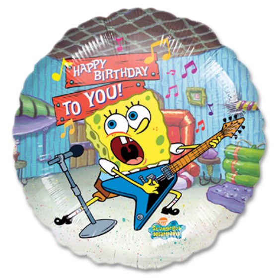 Spongebob Group Happy Birthday Mylar Balloon from Balloon Shop NYC