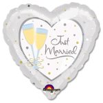 Just Married Mylar Party Balloon from Balloons Shop NYC
