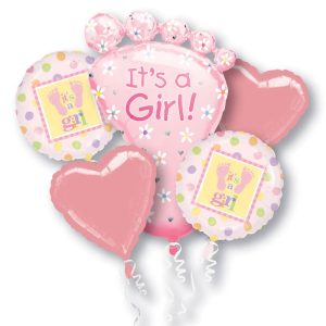 Baby Girl Birthday Balloon Bouquet From Balloons Shop NYC