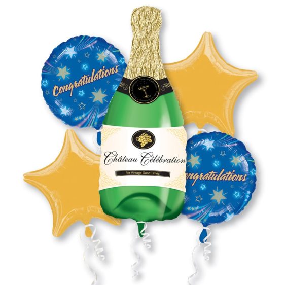 Congratulations Mylar Balloon Bouquet from Balloons Shop NYC