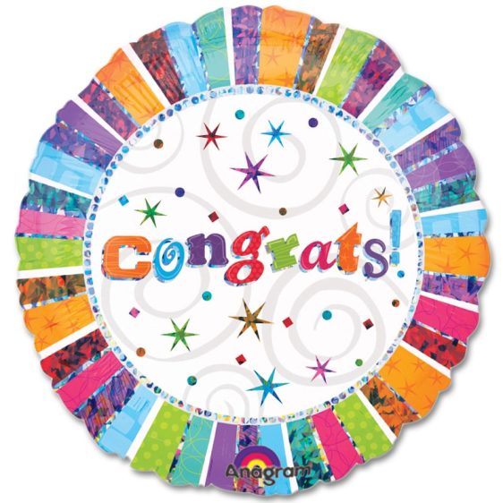 Congrats Mylar Party Balloon from Balloons Shop NYC