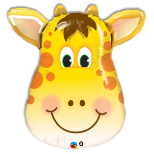 Smiling Giraffe Foil Mylar Balloon from Balloon Shop NYC
