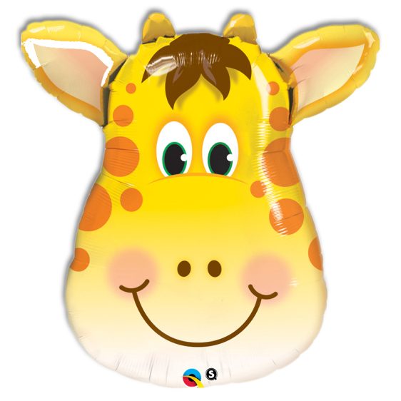 Smiling Giraffe Foil Mylar Balloon from Balloon Shop NYC