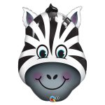 Smiling Zebra Foil Mylar Balloon from Balloon Shop NYC