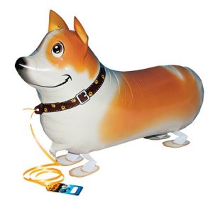 Adorable Doggy Foil Mylar Airwalker Balloon Buddies 23 Inch Inflated