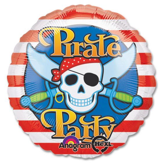 Pirate Party Mylar Party Balloon From Balloon Shop NYC