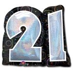 Party Time 21 Birthday Mylar Balloon 27 inch Inflated high-quality cheap balloons nyc delivery