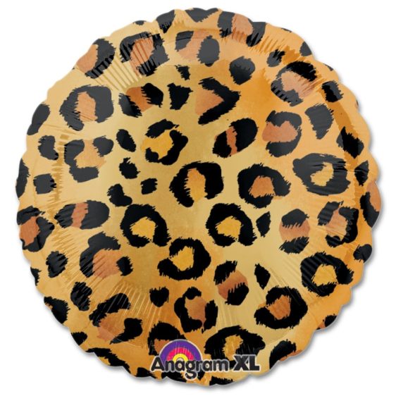 Cheetah Pattern Mylar Party Balloon from Balloons Shop NYC