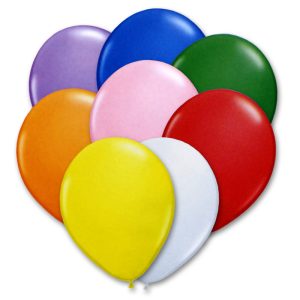 Bright Assorted Colors 12 inch Latex Balloons Bouquet high-quality cheap balloons nyc delivery