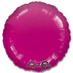 Fuchsia Circle 18 Mylar Party Balloon from Balloons Shop NYC