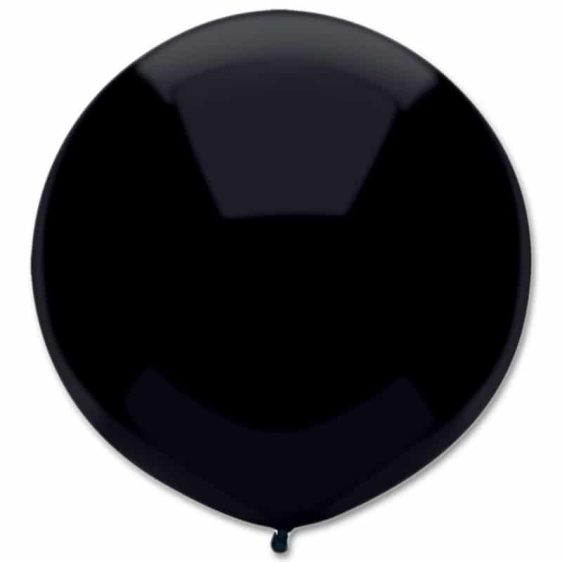 Latex Party Balloon 17 Pitch Black from Balloons Shop NYC
