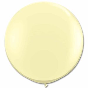 Latex Party Balloon 36 Inch Round Ivory Silk from Balloons Shop NYC