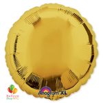 Metallic Gold Round Mylar Balloon 18 inch Inflated Delivery in New York From Balloon Shop NYC