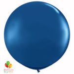 Midnight Blue Round Latex Party Balloon 17 inch Inflated high-quality cheap balloons nyc delivery Balloon Shop