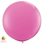 Passion Pink Round Latex Party Balloon 17 inch Inflated high-quality cheap balloons nyc delivery Balloon Shop