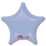 Pastel Blue Star Solid Color Foil Party Balloon 19 inch from Balloon Shop NYC