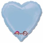 Pastel Blue Heart Shape 18 Inch Mylar Party Balloon from Balloons Shop NYC