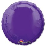 Quartz Purple Circle 18 Mylar Party Balloon from Balloons Shop NYC