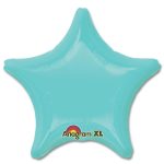 Robins Egg Blue Star Solid Color Foil Party Balloon 19 inch from Balloon Shop NYC