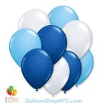 Ultimate Blue 12 inch Latex Party Balloons Bouquet Inflated high-quality cheap balloons nyc delivery