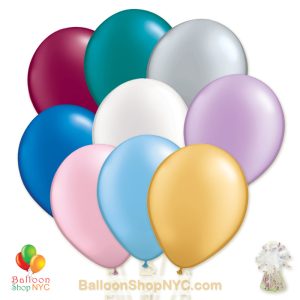 Ultimate Pearl Assorted Colors 12 inch Latex Balloons Bouquet high-quality cheap balloons nyc delivery