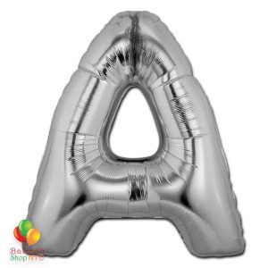 Jumbo-FoiJumbo Foil Silver 40 inch Letter A Balloon