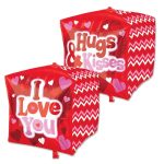 Hugs Love and Kisses Cubz Mylar Balloons from Balloon Shop NYC