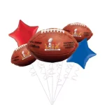 Super Bowl LIX Foil Balloon Bouquet With Weight