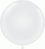 Clear Latex Party Balloon 36 inch Round Inflated