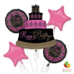 Fabulous Celebration Happy Birthday Mylar Balloon Bouquet delivery from Balloon Shop NYC