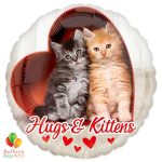 Hugs & Kittens Mylar Balloon Delivery From Balloon Shop NYC
