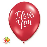 I Love You Scripted Red Balloon Latex 12 Ich | Balloon Shop NYC