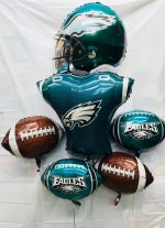 Philadelphia Eagles Mylar Balloon Bouquet with Jumbo Helmet and Jersey