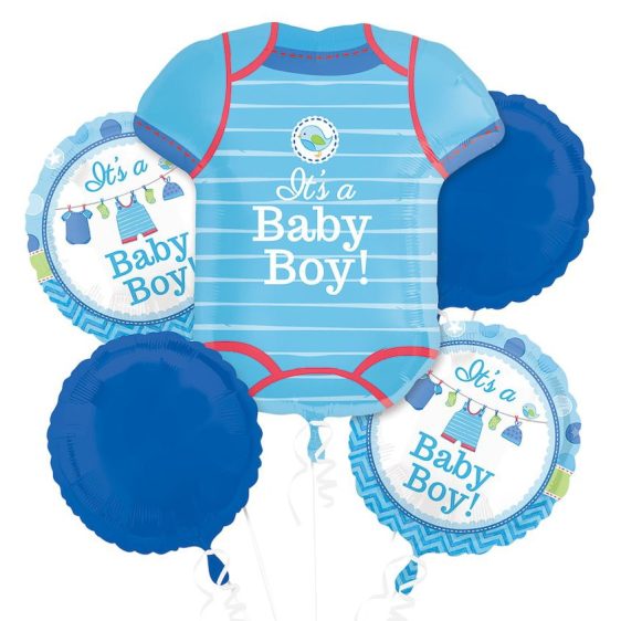 Shower With Love Boy Balloon Bouquet from Balloon Shop NYC