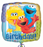Sesame Street Bday Mylar Balloon