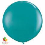 Aqua Latex Party Balloon 24 inch Round Inflated delivery Balloon Shop NYC