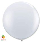 Crystal Clear Latex Party Balloon 24 inch Round Inflated delivery Balloon Shop NYC