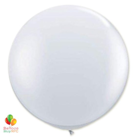 Crystal Clear Latex Party Balloon 24 inch Round Inflated delivery Balloon Shop NYC