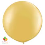 Metallic Gold Latex Party Balloon 17 inch Round Inflated cheap balloons nyc delivery
