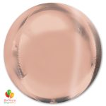 Rose Gold Round ORBZ Balloon 16 Inch Inflated high-quality cheap balloons nyc delivery