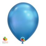 Chrome Blue Latex Party Balloon 12 inch Inflated delivery from Balloon Shop NYC